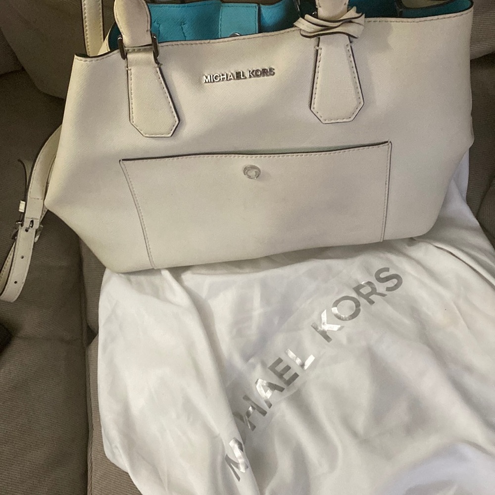 Mk white purse